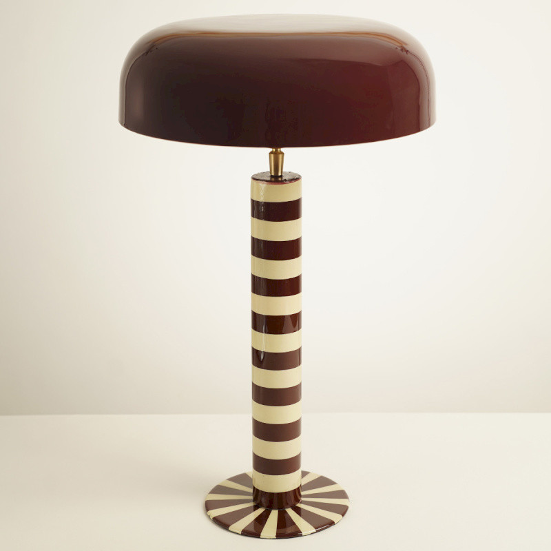 KENNY lampada bordeaux/avorio 50 cm